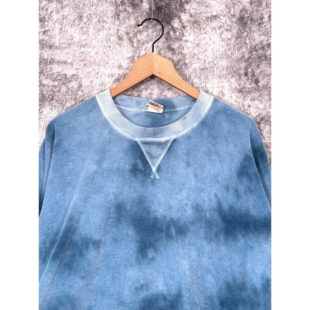 Faherty Sweatshirt Large Womens High Tide Tie Dye Pima Cotton Reversible - Picture 2 of 10